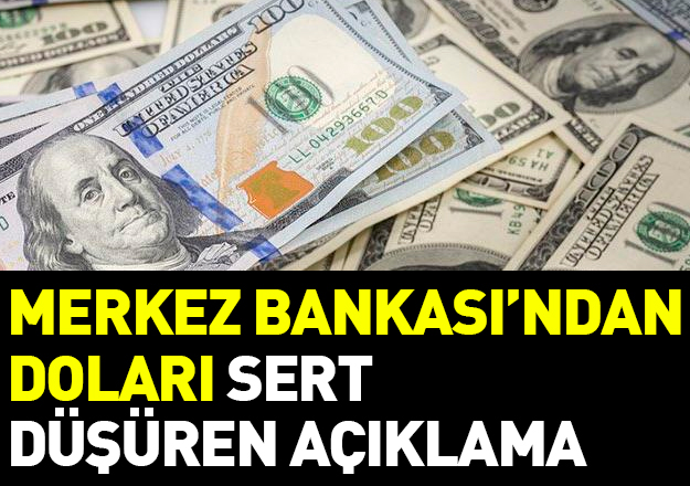 Dolar sert düştü! Merkez Bankası kararını açıkladı