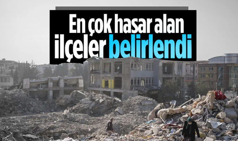 Kahramanmaraş'ta meydana gelen depremlerde en çok hangi ilçeler hasar gördü?