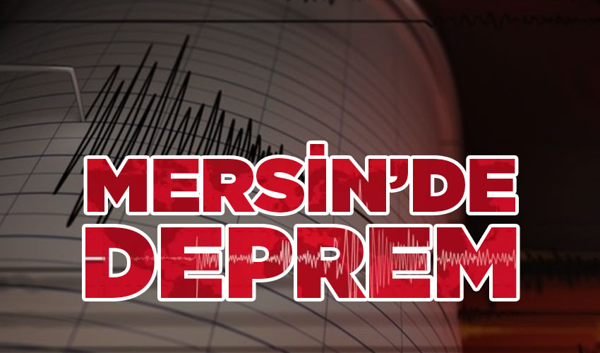 Mersin'de 4.3 büyüklüğünde deprem meydana geldi