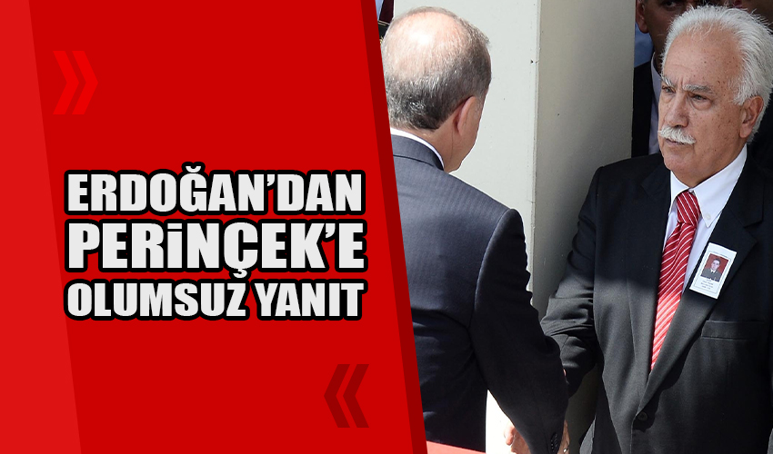 Erdoğan'dan Perinçek'e olumsuz yanıt