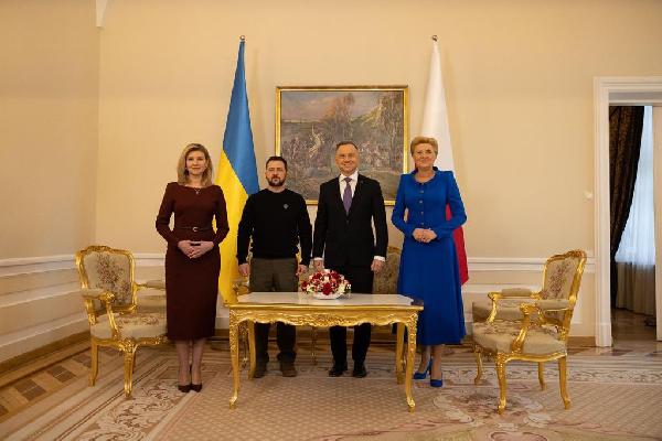 Zelenski, Polonya Cumhurbaşkanı Duda ile görüştü