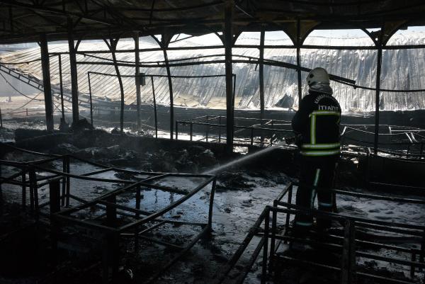 Kahramanmaraş'ta mobilya fabrikasında yangın
