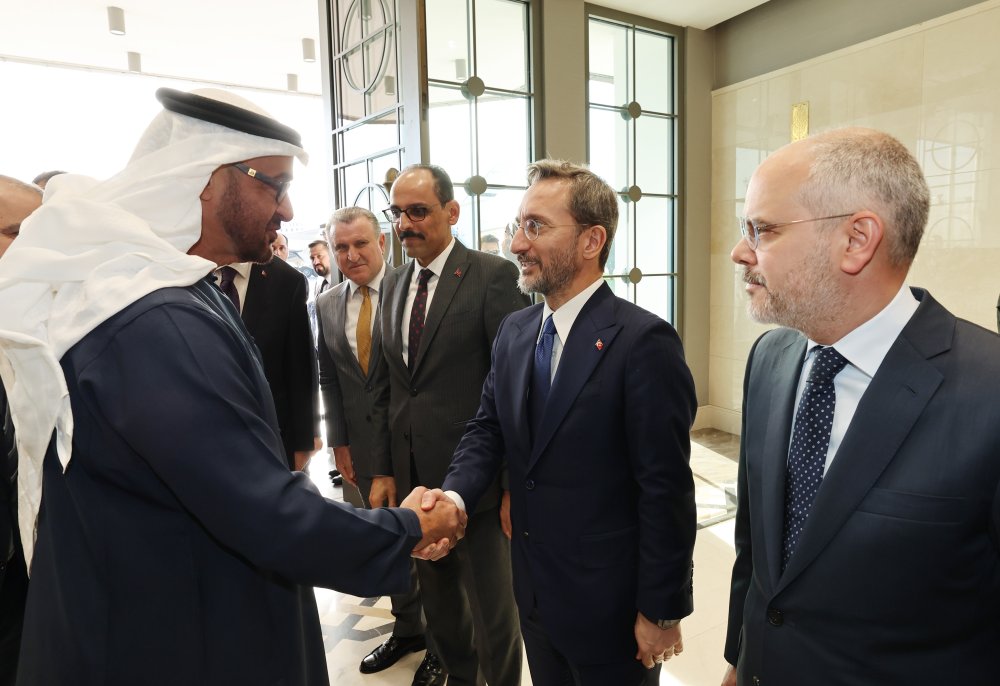 Cumhurbaşkanı Erdoğan BAE Devlet Başkanı ile görüştü