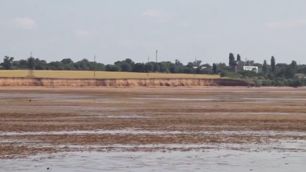 Ukrayna’da meydana gelen selin ardından geniş bataklıklar ortaya çıktı