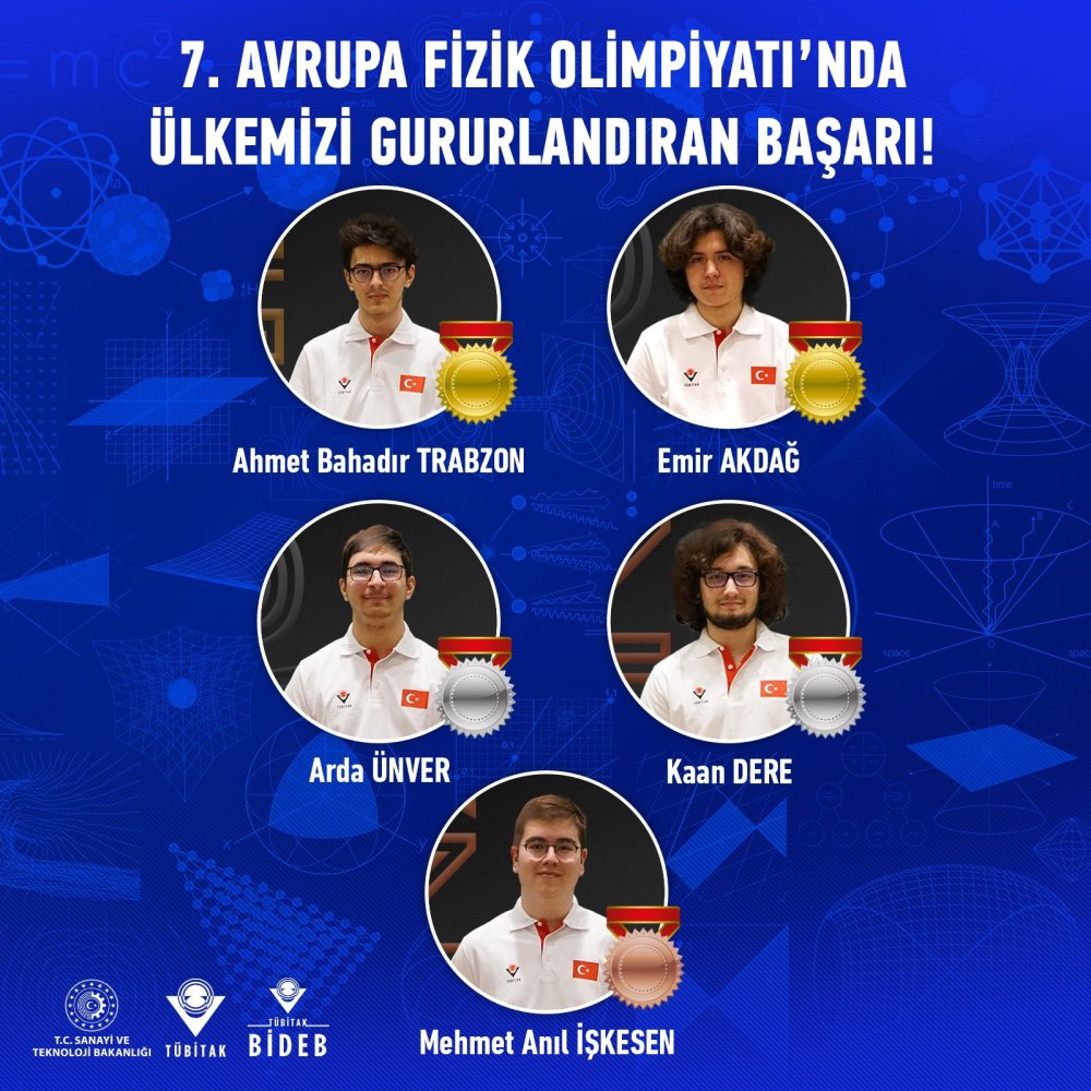 Türk öğrencileden Fizik Olimpiyatları'nda 5 madalya