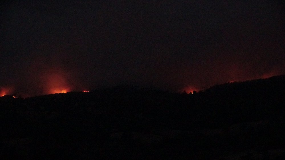 Gelibolu'da korkutan orman yangını