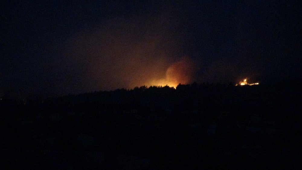 Gelibolu'da korkutan orman yangını