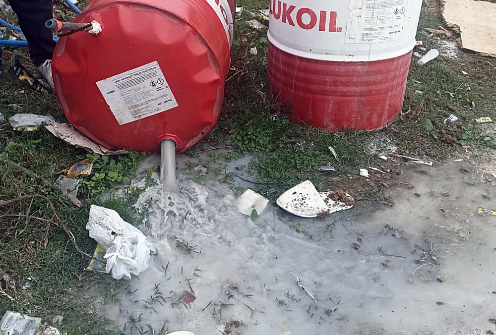 Uçan balon dolum deposunda asetilen gazına rastlandı
