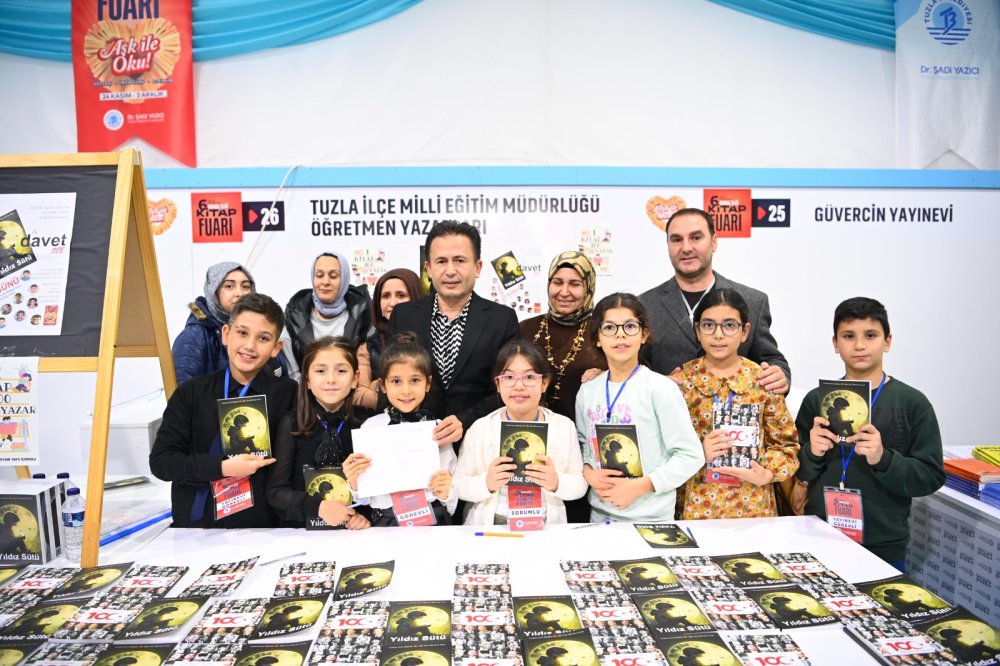 100 ilkokul öğrencisinin eseri bir kitapta toplandı