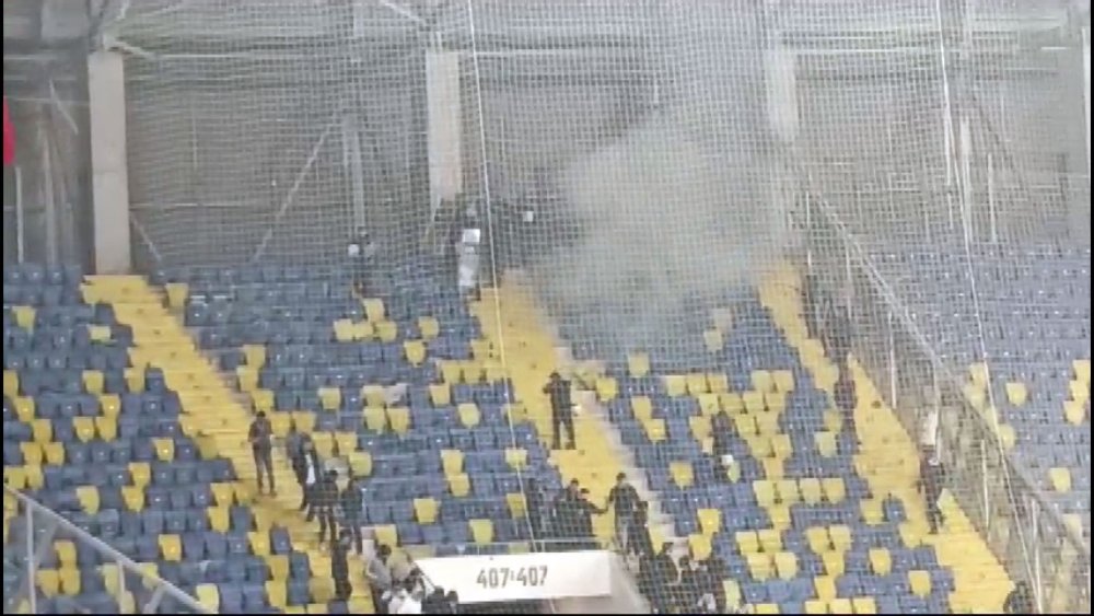 Ankaragücü - Beşiktaş maçından sonra taraftarlar arasında olaylar çıktı