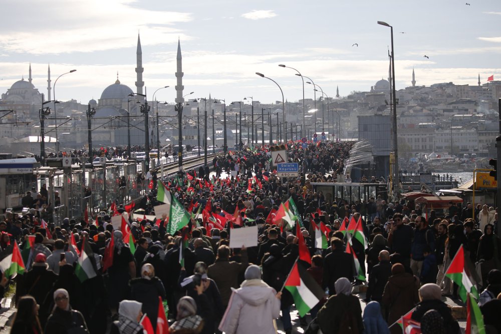 İstanbul'da Gazze protestosu
