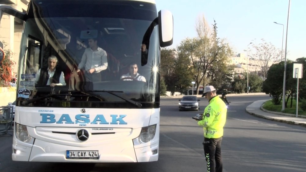 İstanbul'da yolcu otobüslerine yönelik denetim yapıldı