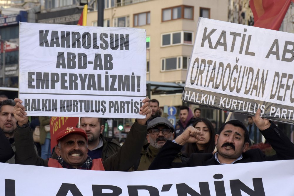 Blinken'ın Türkiye ziyareti İstanbul'da protesto edildi