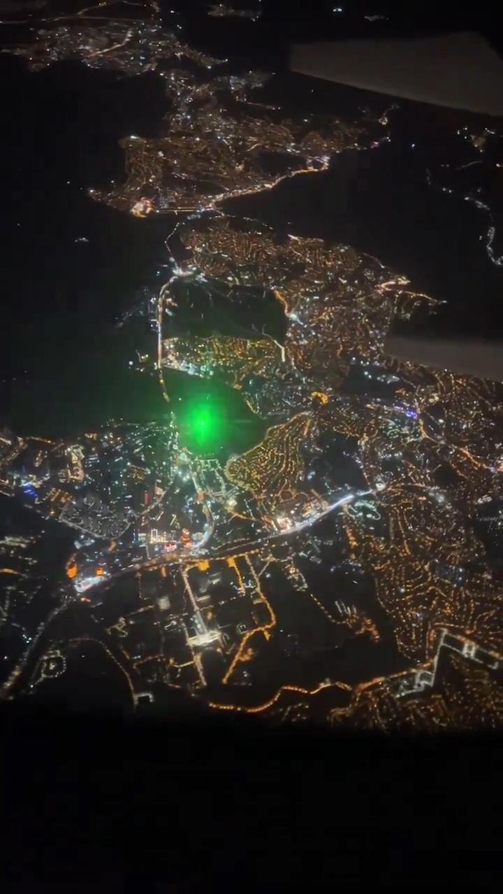 THY yolcu uçağına lazer ışık tutularak taciz edildi