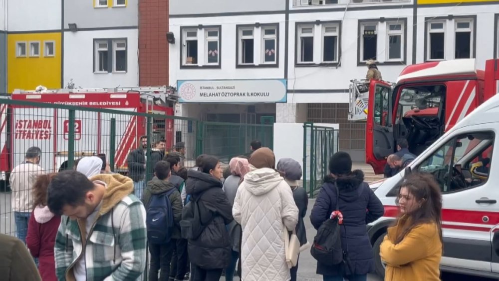 Okulda yangın paniği: Öğrenciler tahliye edildi