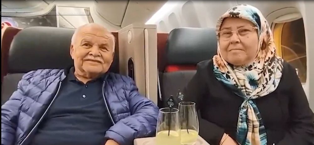 Uçakta Gezeravcı ailesini gururlandıran anons
