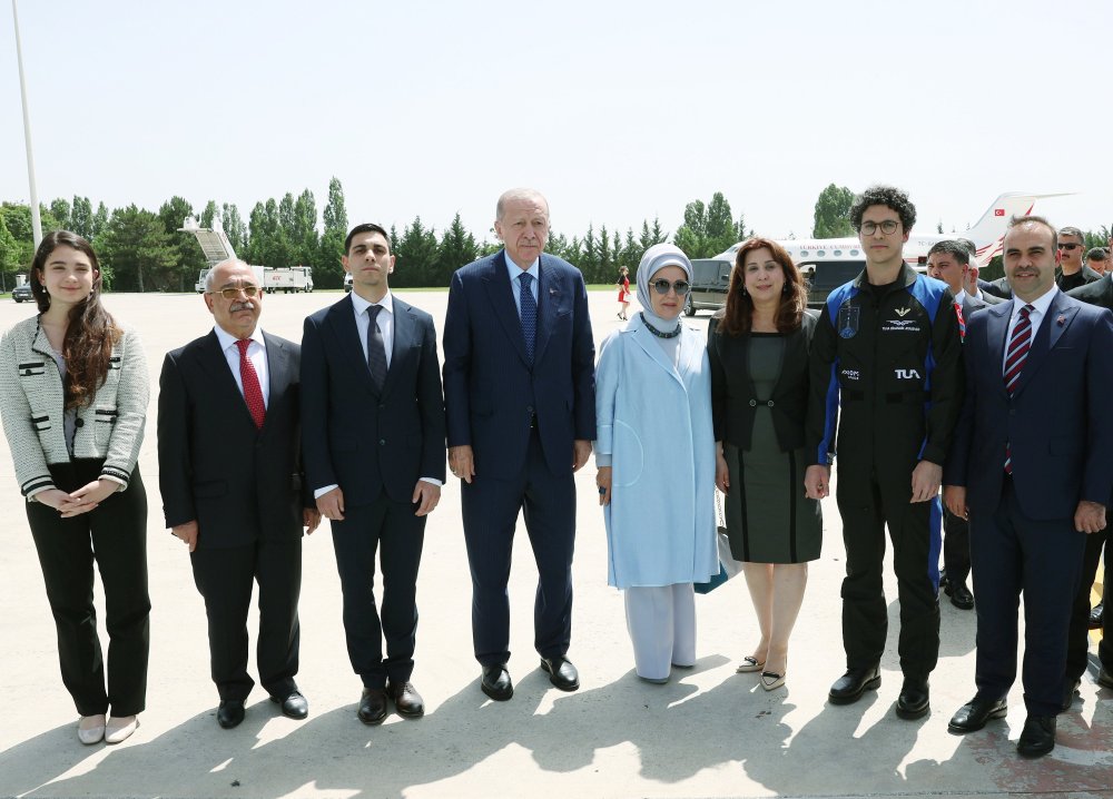 Yurda dönen astronot Tuva Cihangir Atasever, Cumhurbaşkanı Erdoğan ile görüştü