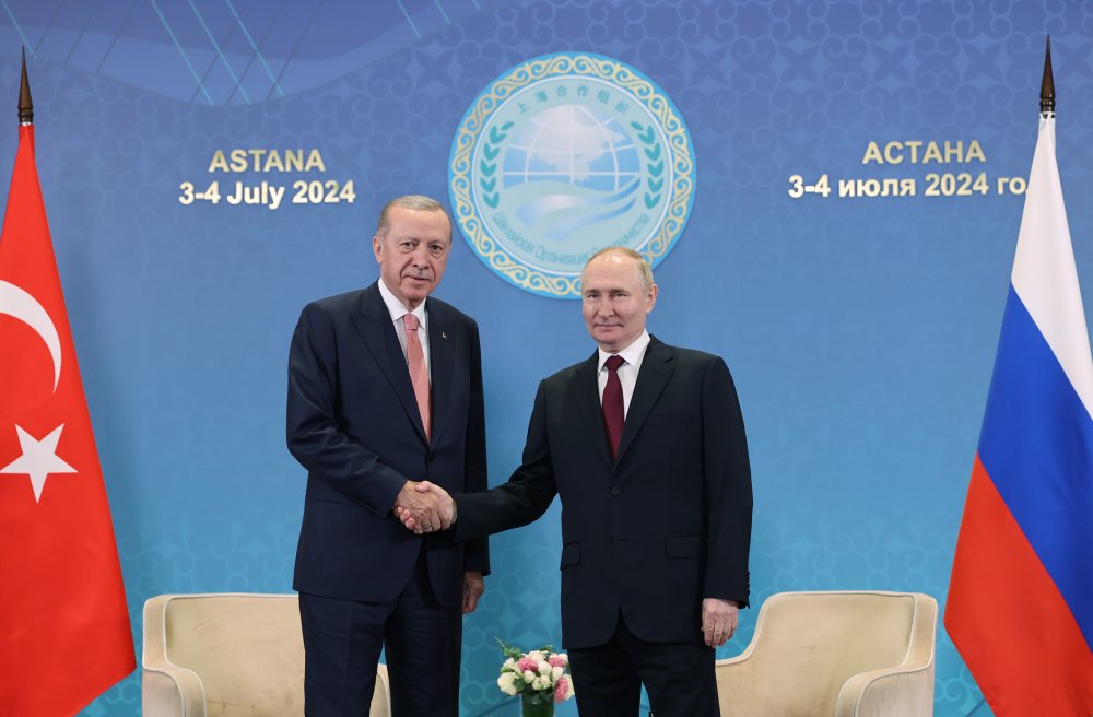 Cumhurbaşkanı Erdoğan, Rusya lideri Putin ile görüştü