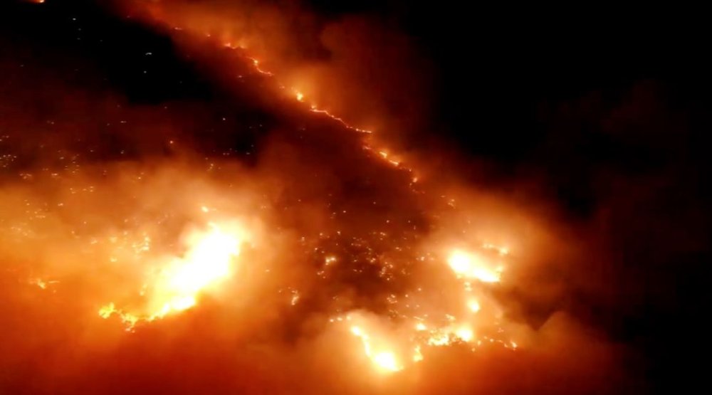 Elazığ’da ormanlık alanın yakınında örtü yangını çıktı