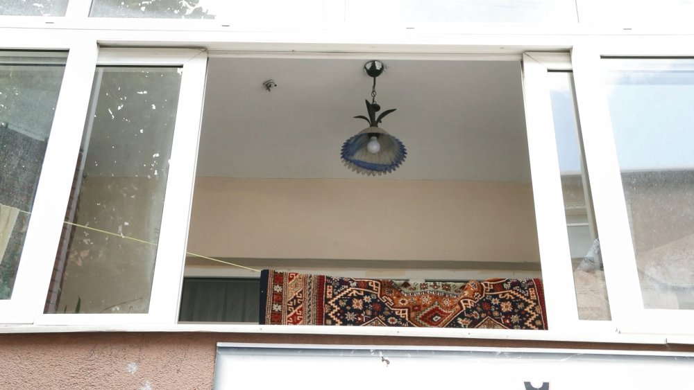 Sultangazi'de yolda gördüğü yavru kediyi balkona fırlattı