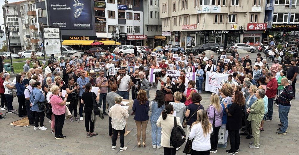 Tekirdağlı kadınlar Narin için toplandı, kız çocuklarına uygulanan saldırıları protesto etti